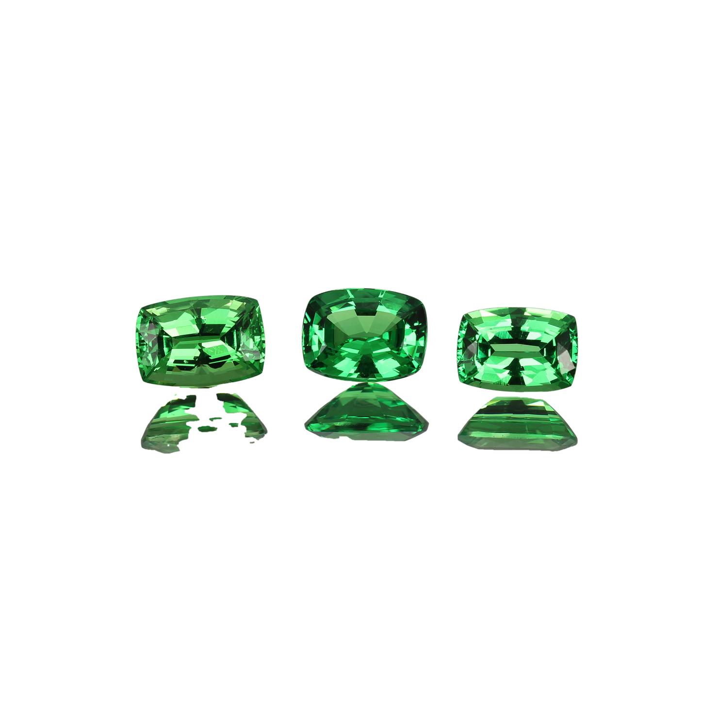 3.33ct Cushion Bright Green Tsavorite