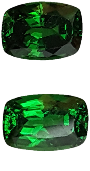 2.44ct Cushion Fine Intense Green Tsavorite