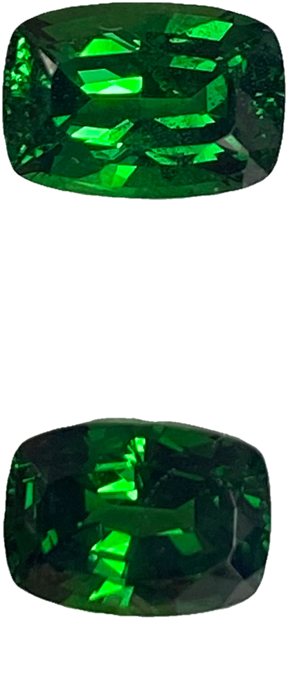 2.44ct Cushion Fine Intense Green Tsavorite