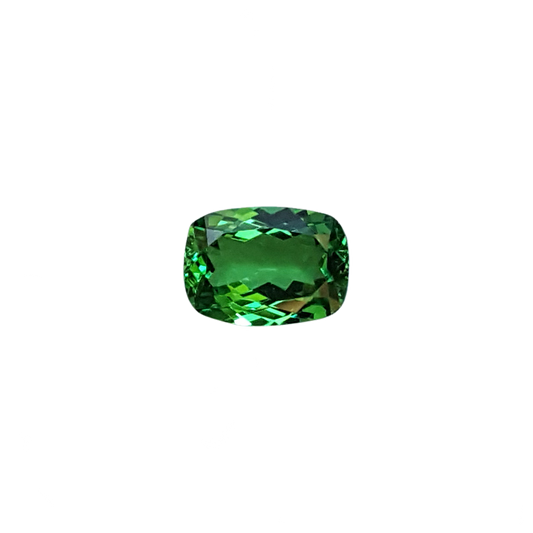 1.16ct Cushion Bright Yellowish Green Tsavorite