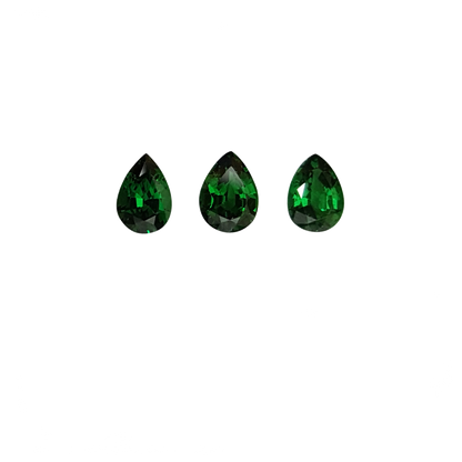 3.08ct Pear Shape Fine Saturated Green Tsavorite