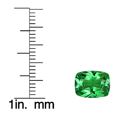 2.98ct Cushion Bright Green Tsavorite