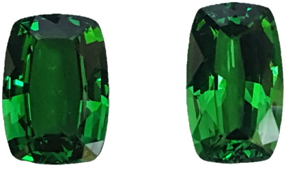 2.18ct Cushion Fine Intense Green Tsavorite