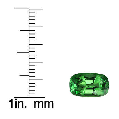 3.03ct Cushion Bright Green Tsavorite