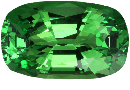 3.03ct Cushion Bright Green Tsavorite
