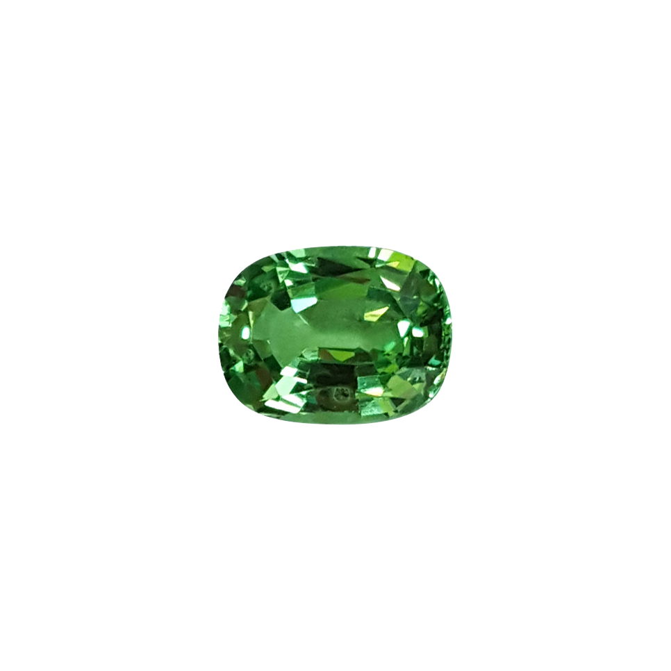 1.14ct Cushion Light Green Tsavorite