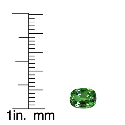 1.14ct Cushion Light Green Tsavorite