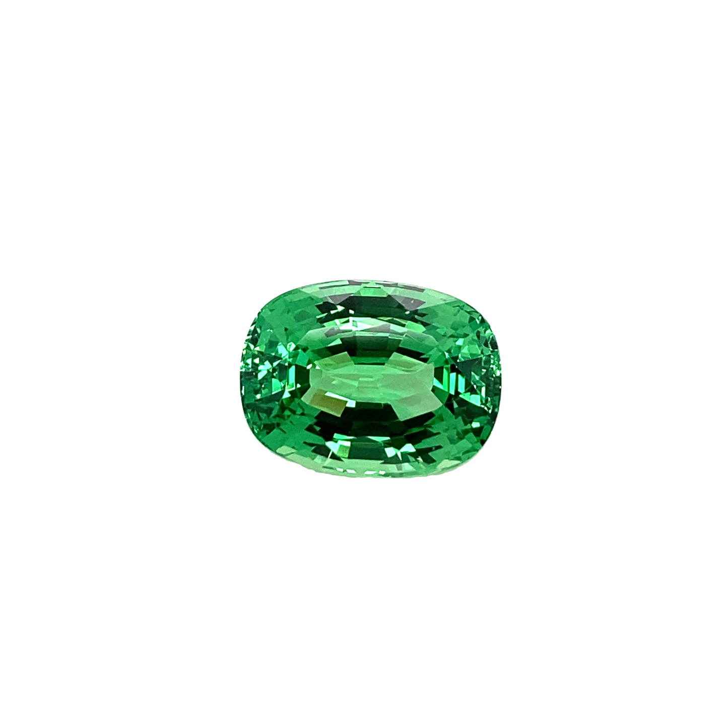 10.5ct Cushion Bright Green Tsavorite
