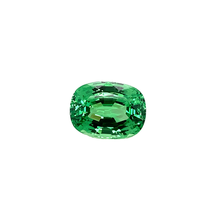 10.5ct Cushion Bright Green Tsavorite