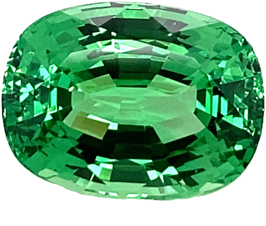 10.5ct Cushion Bright Green Tsavorite