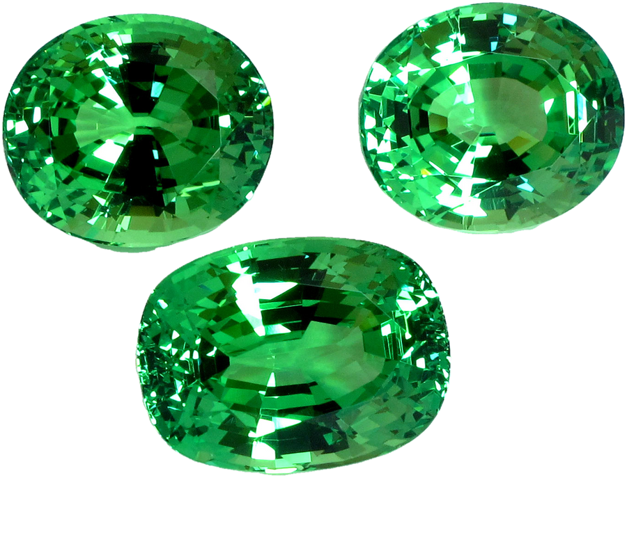 10.5ct Cushion Bright Green Tsavorite