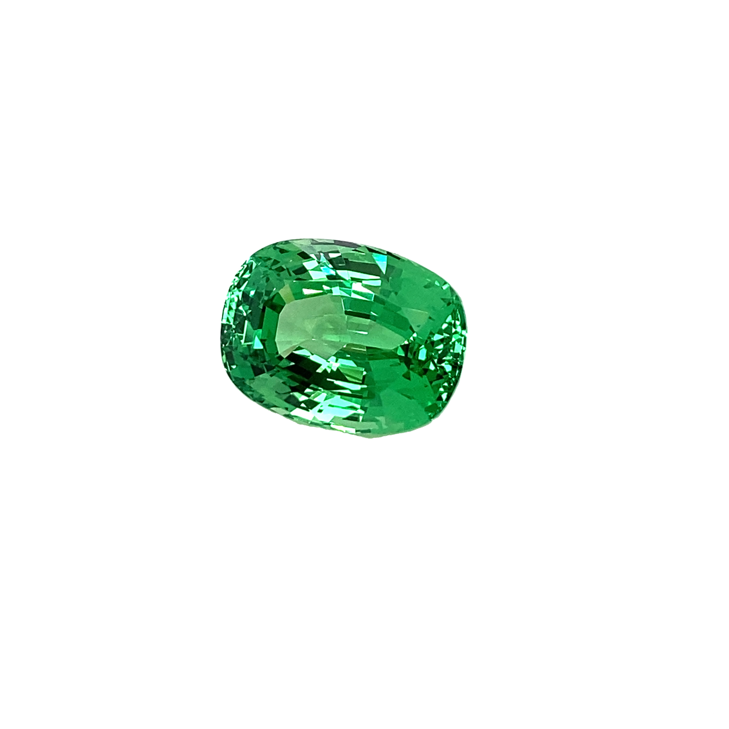 10.5ct Cushion Bright Green Tsavorite