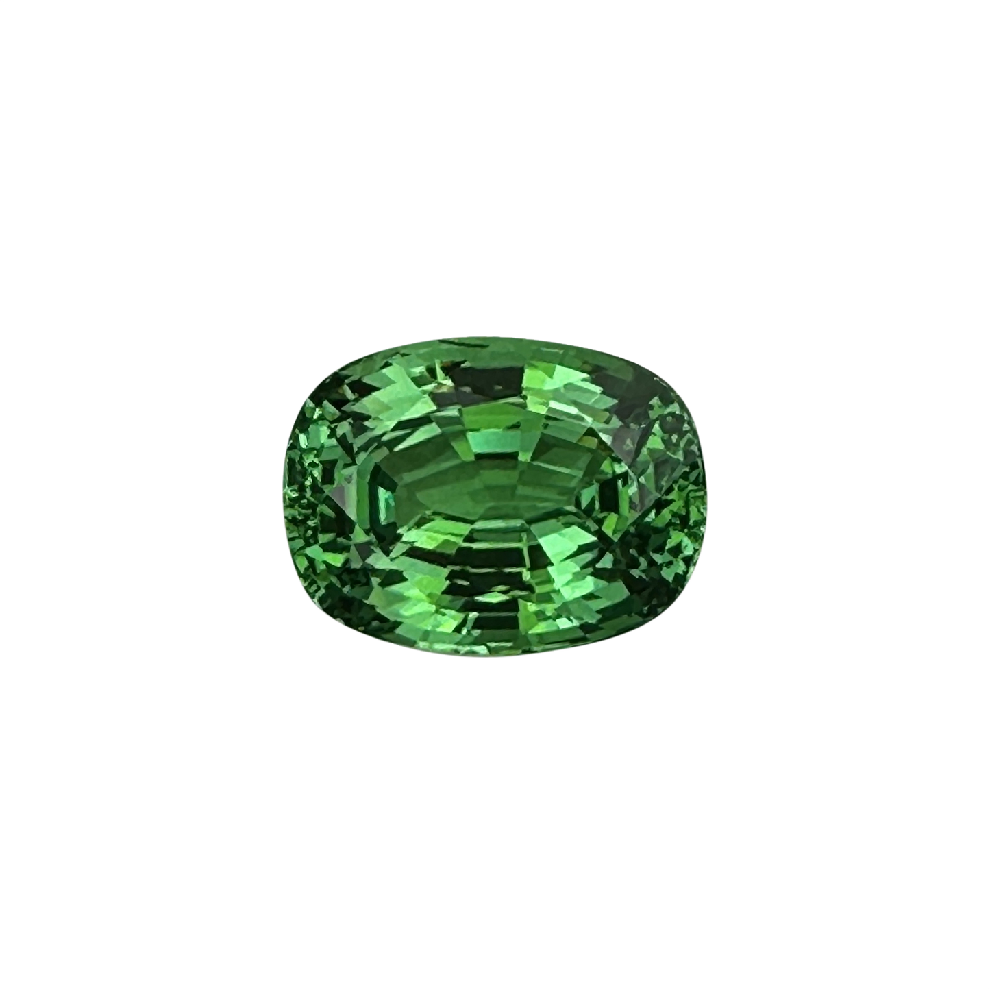 10.5ct Cushion Bright Green Tsavorite