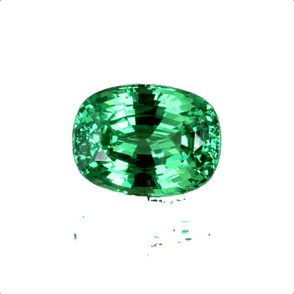 10.5ct Cushion Bright Green Tsavorite