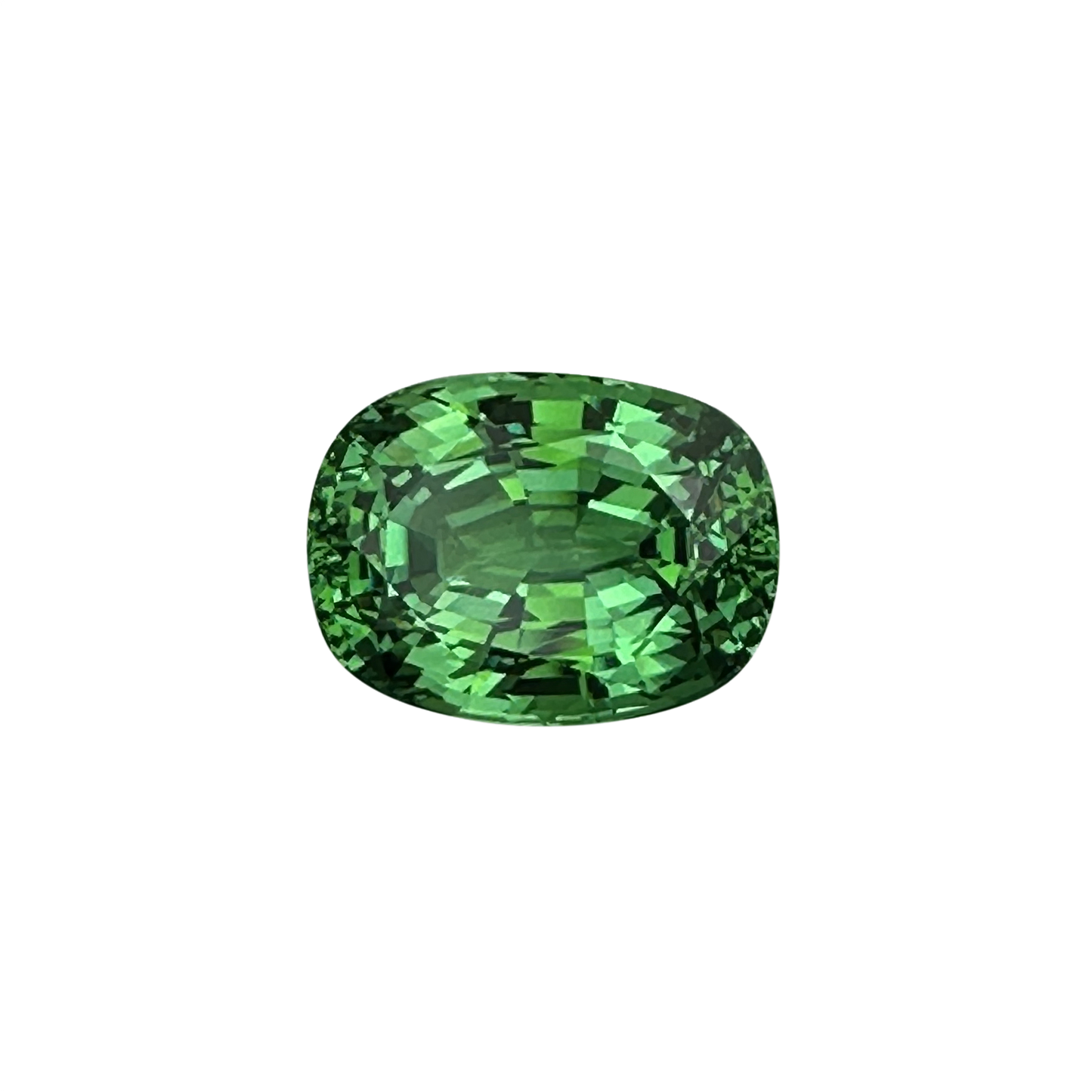 10.5ct Cushion Bright Green Tsavorite