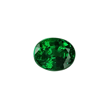 Oval Fine Intense Green Tsavorite