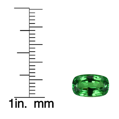 2.38ct Cushion Bright Green Tsavorite