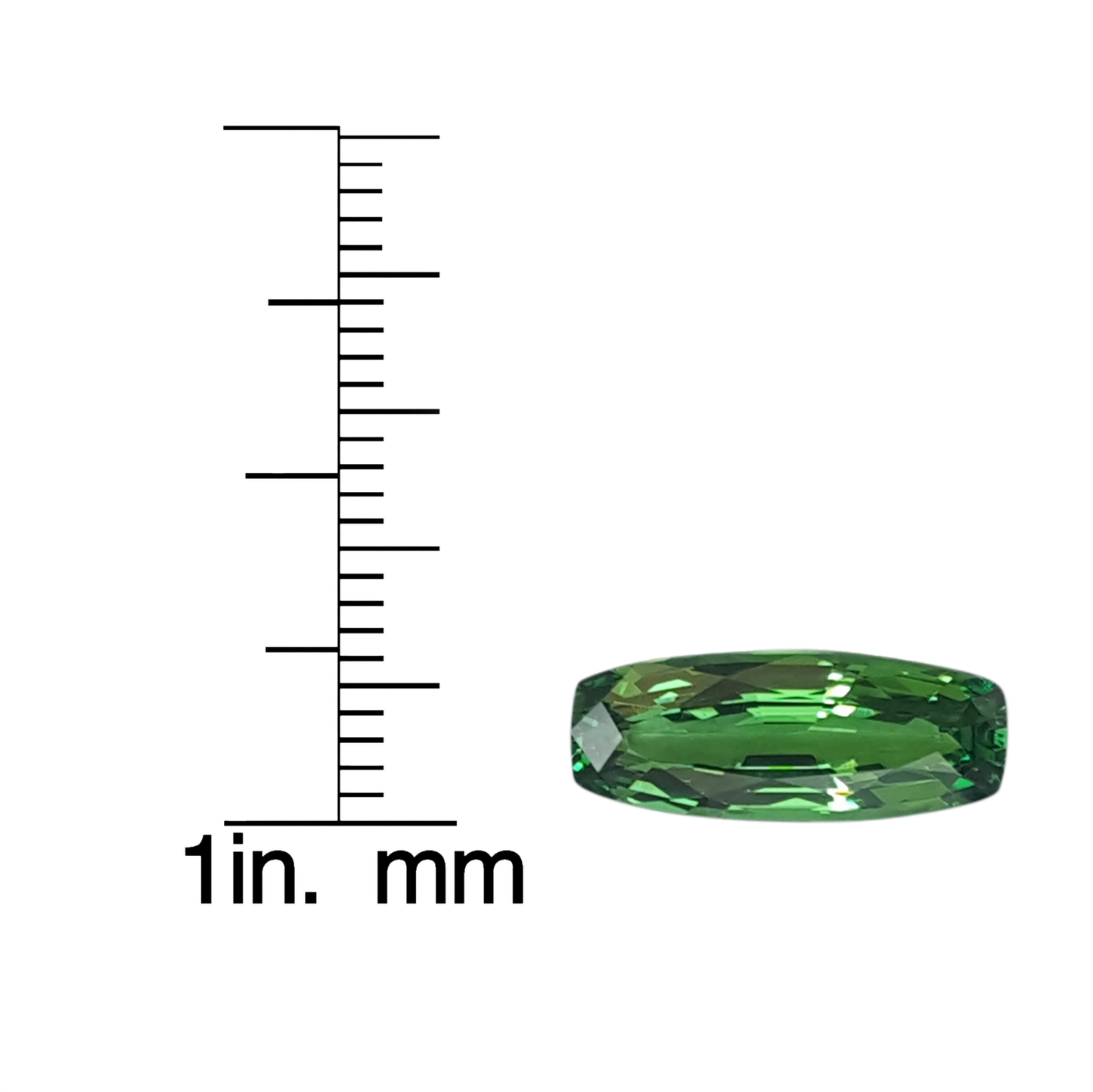 3.28ct Cushion Bright Green Tsavorite