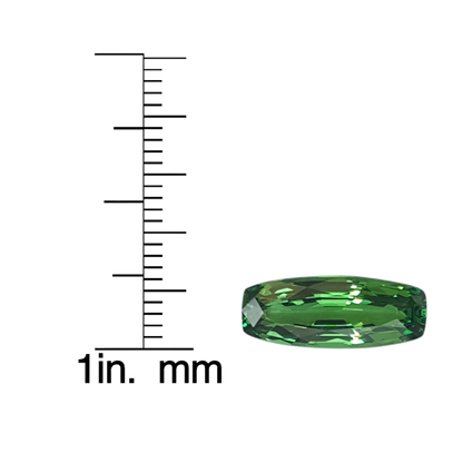 3.28ct Cushion Bright Green Tsavorite