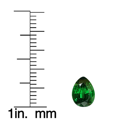 1.27ct Pear Shape Fine Intense Green Tsavorite