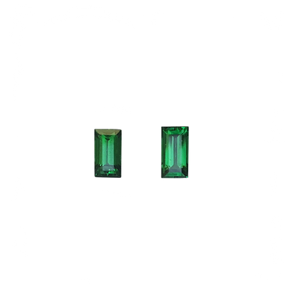 6.5x3.5mm Baguette Fine Intense Green Tsavorite