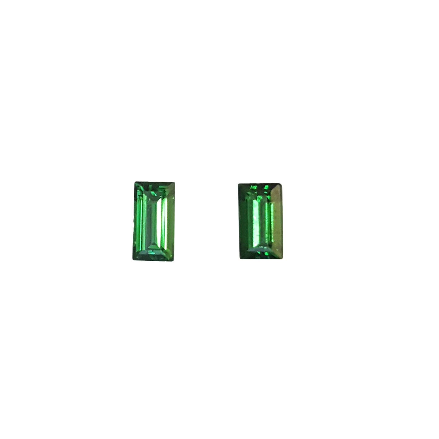 6.5x3.5mm Baguette Fine Intense Green Tsavorite
