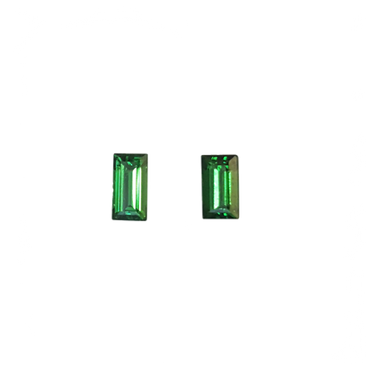 6.5x3.5mm Baguette Fine Intense Green Tsavorite
