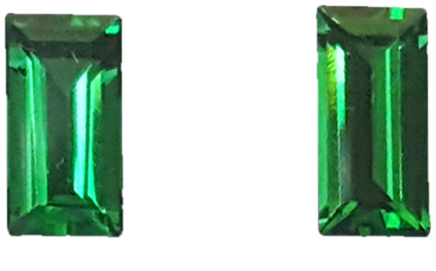1.09ct Baguette Fine Intense Green Tsavorite