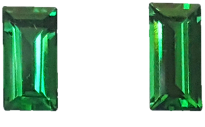 1.09ct Baguette Fine Intense Green Tsavorite
