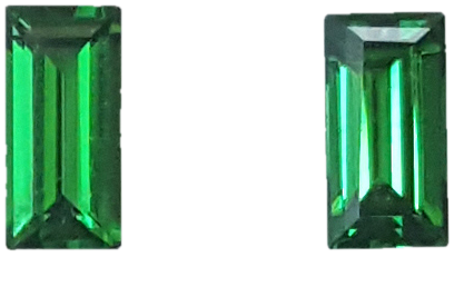 1.09ct Baguette Fine Intense Green Tsavorite