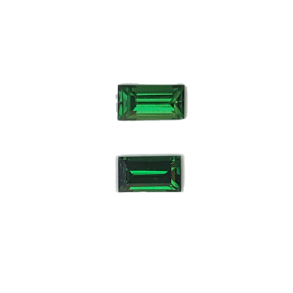 6x3.5mm Baguette Fine Intense Green Tsavorite