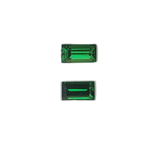 6x3.5mm Baguette Fine Intense Green Tsavorite