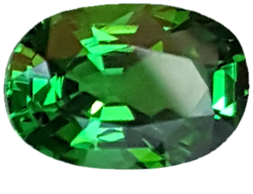 1.36ct Cushion Bright Green Tsavorite