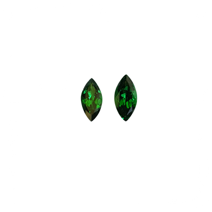9x4.5mm Marquise Fine Intense Green Tsavorite Pair