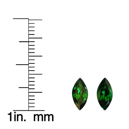 9x4.5mm Marquise Fine Intense Green Tsavorite Pair