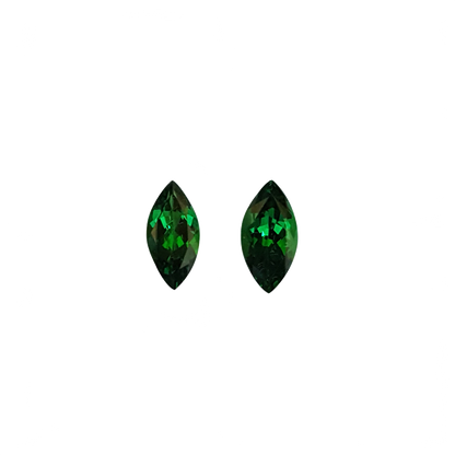 9x4.5mm Marquise Fine Intense Green Tsavorite Pair