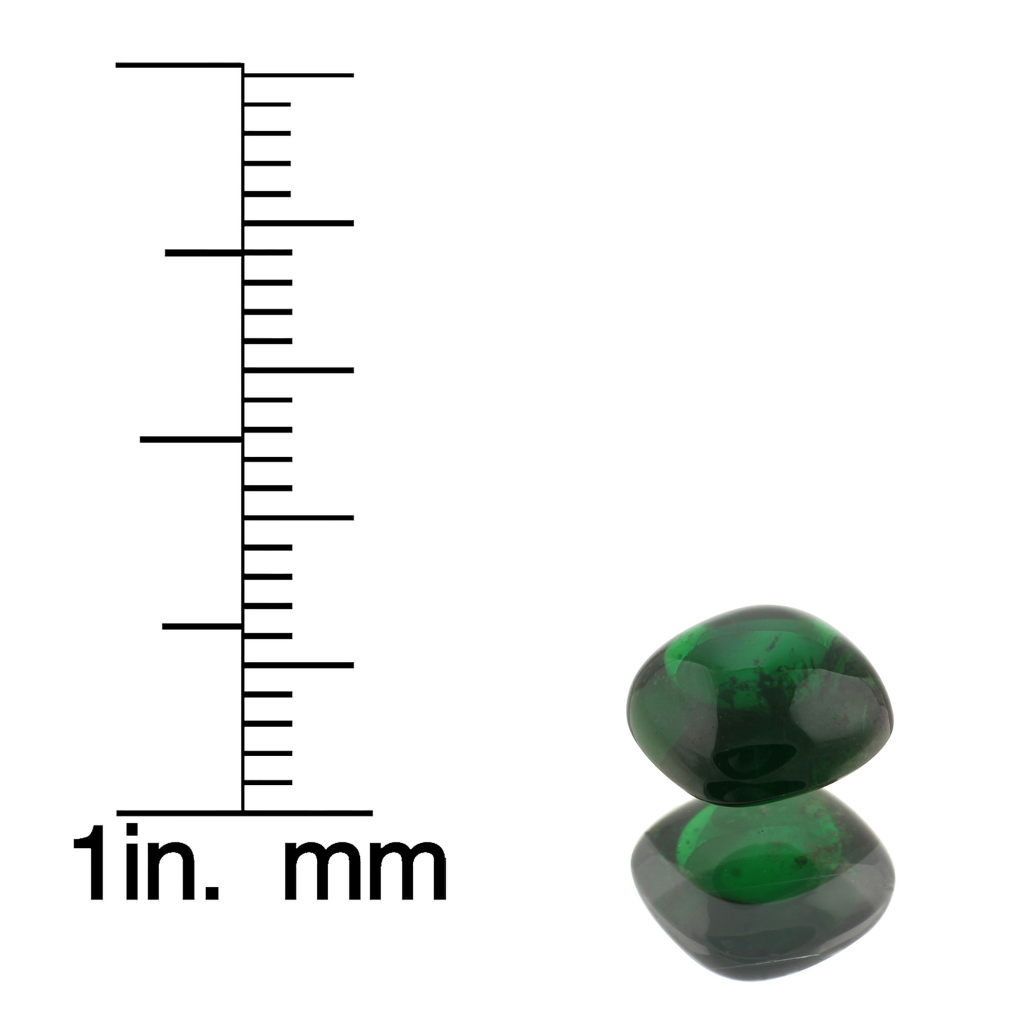 2ct Cushion Cab Deep Saturated Green Tsavorite