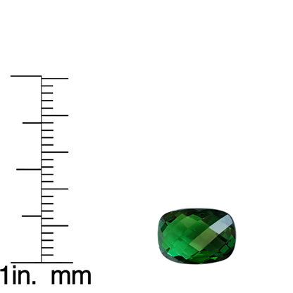 3.17ct Cushion Bright Green Tsavorite
