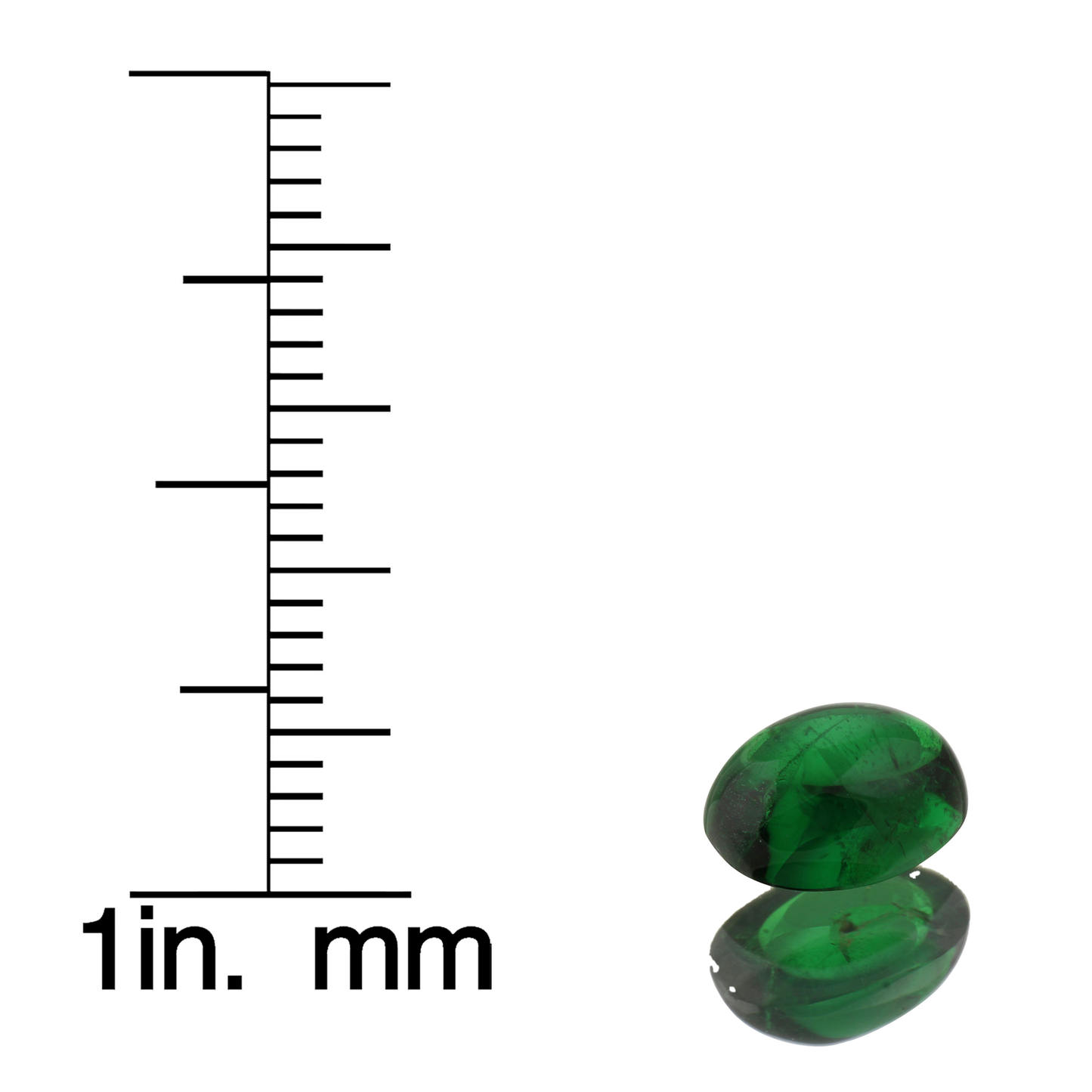 1.72ct Oval Cab Fine Intense Green Tsavorite