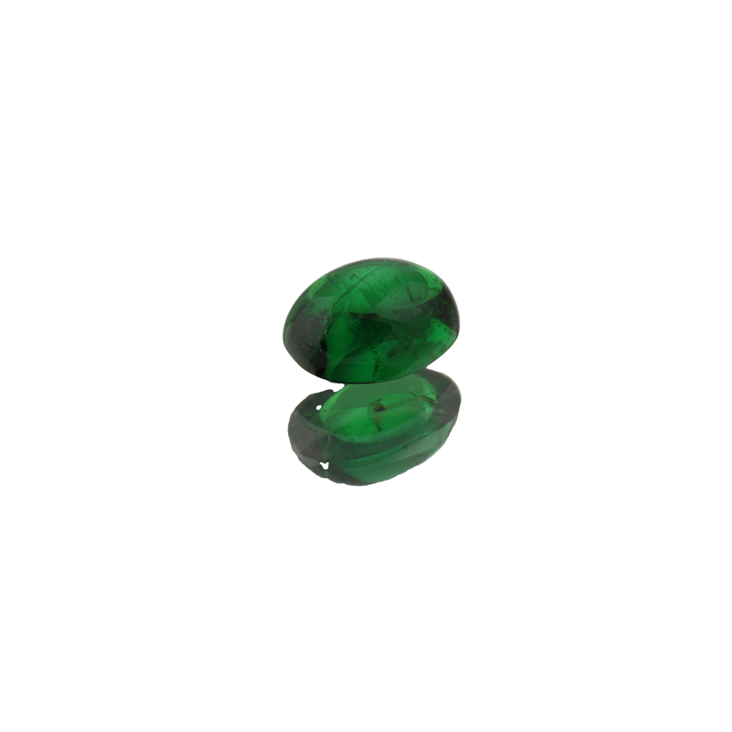 1.72ct Oval Cab Fine Intense Green Tsavorite