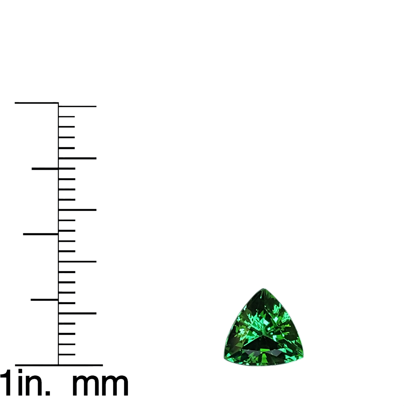 1.52ct Trillion Fine Intense Green Tsavorite