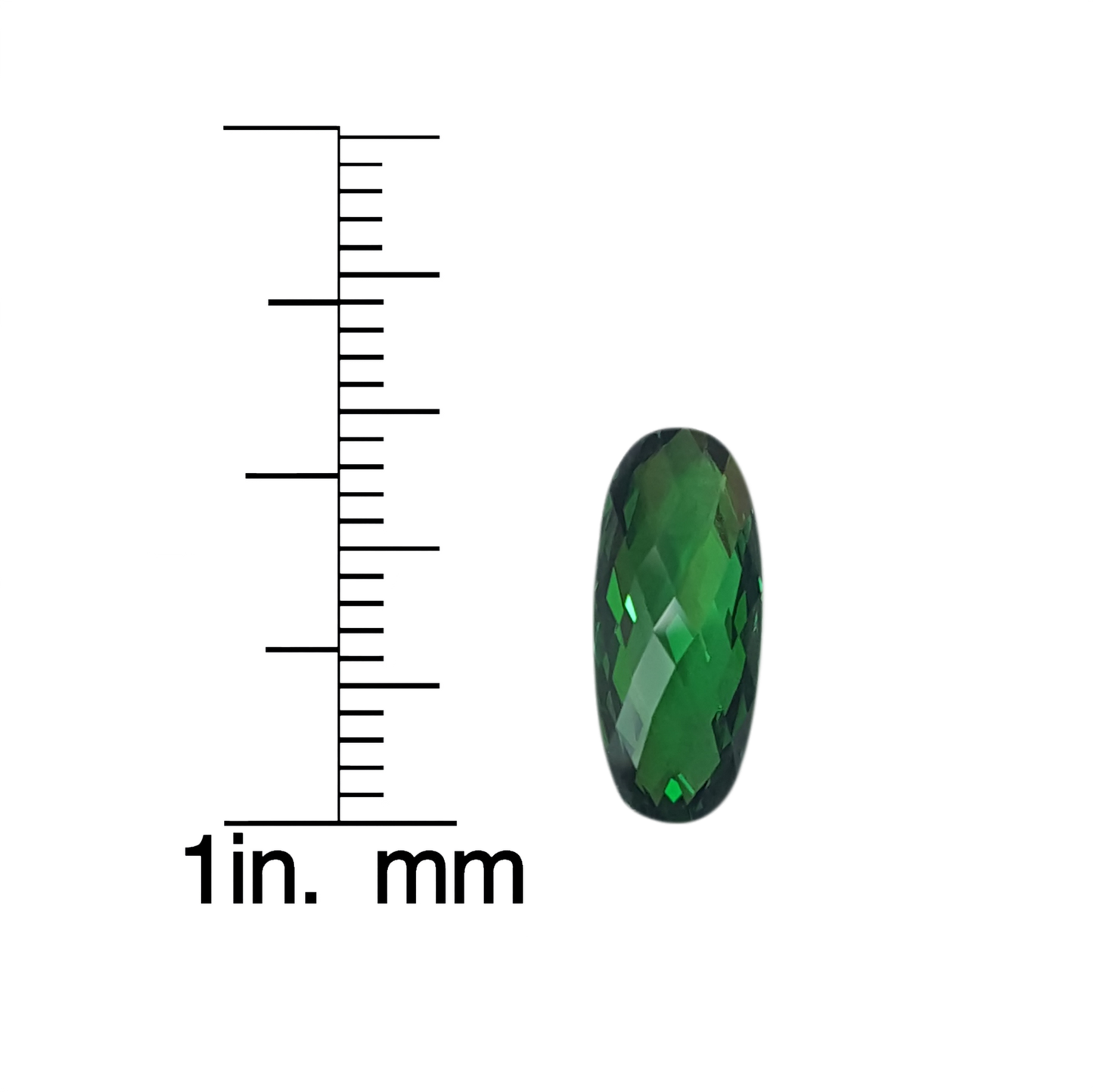 3.4ct Cushion Checkerboard Cut Tsavorite