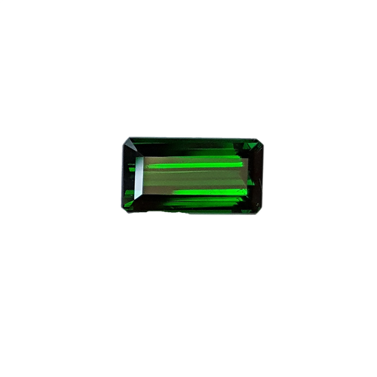 3.77ct Emerald Cut Fine Saturated Green Tsavorite