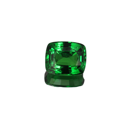 5.09ct Cushion Fine Intense Green Tsavorite