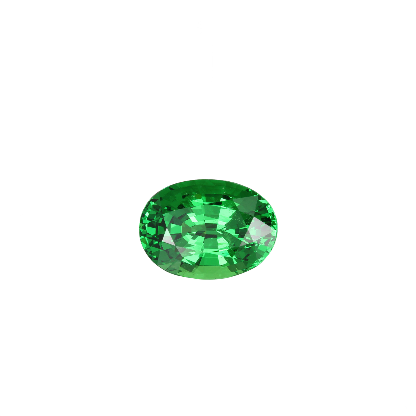 3.89ct Oval Bright Green Tsavorite