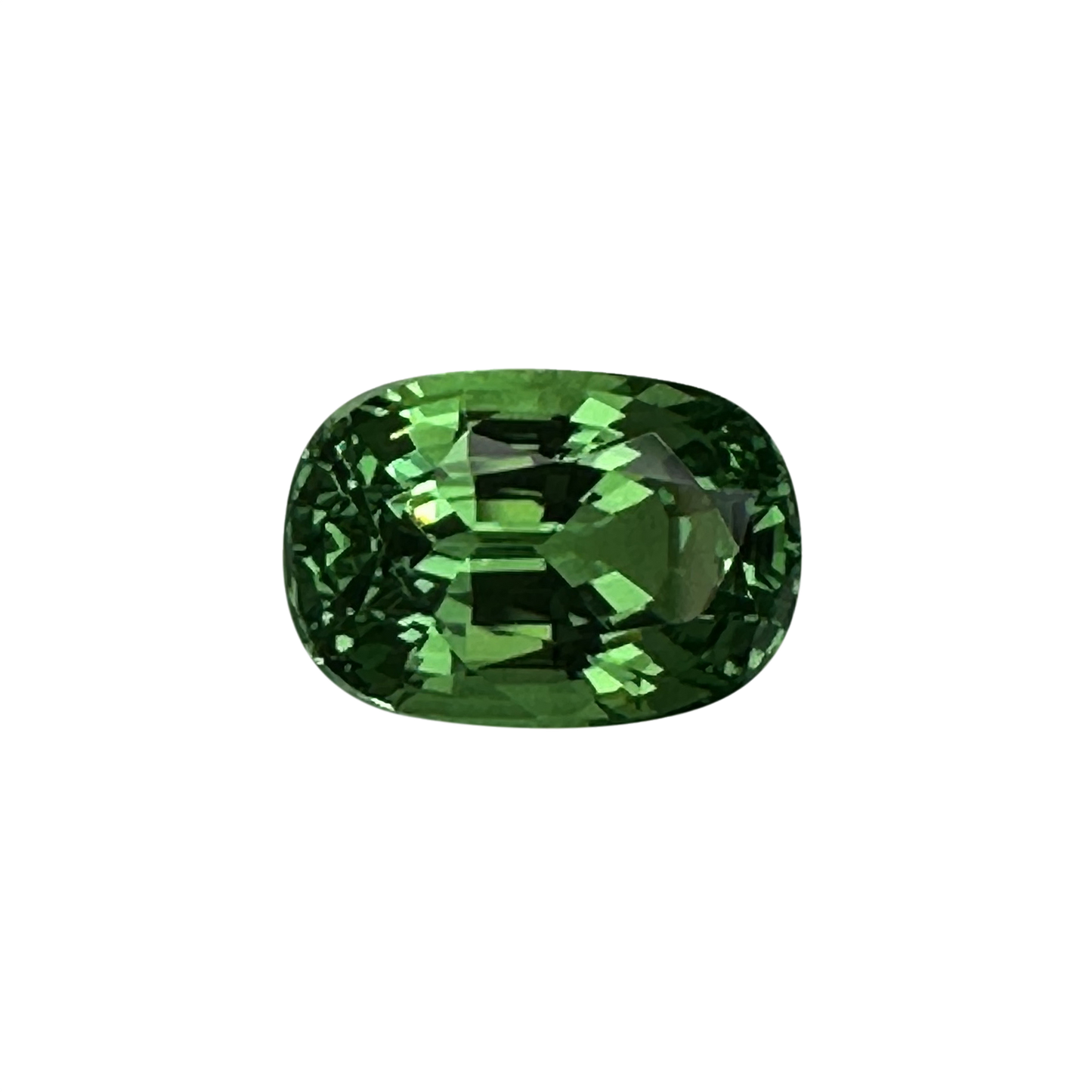 2.19ct Cushion Bright Green Tsavorite