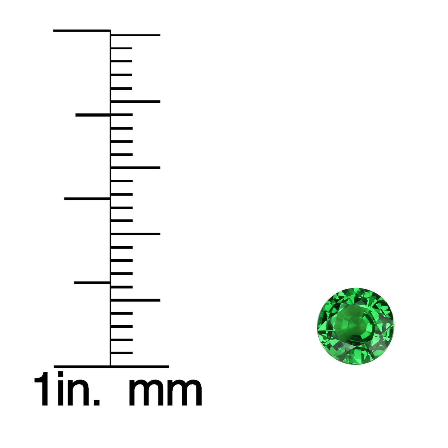 5.8mm Round Bright Green Tsavorite