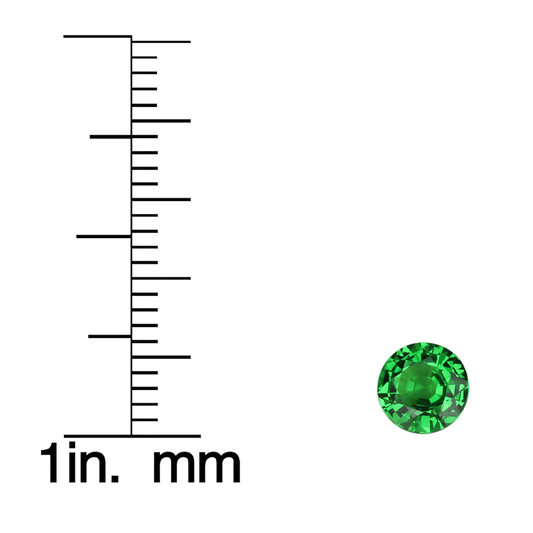 5.8mm Round Bright Green Tsavorite