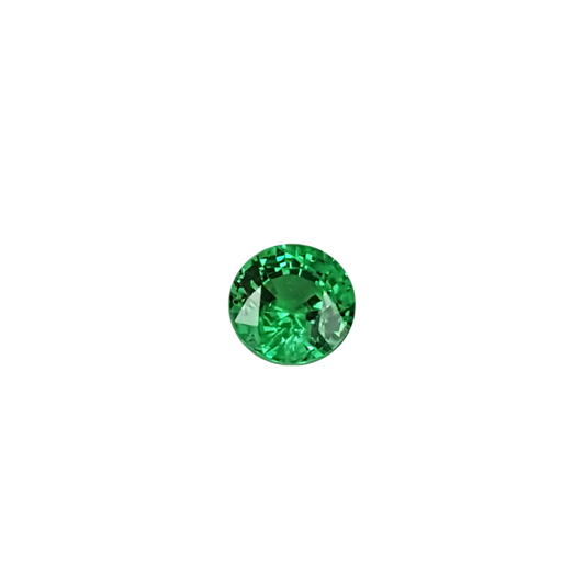 6.7mm Round Light Green Tsavorite