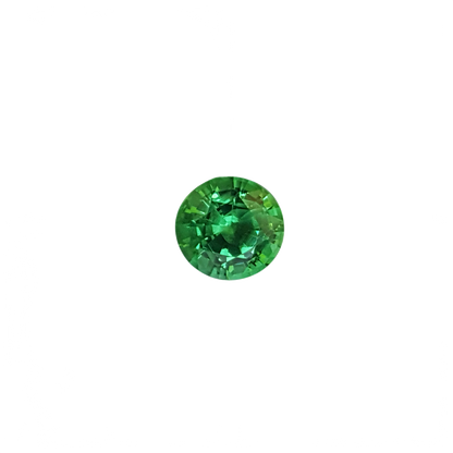 6.7mm Round Light Green Tsavorite